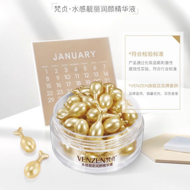 [HCM]HỘP 30 VIÊN SERUM DƯỠNG TRẮNG DA VENZEN NỘI ĐỊA TRUNG