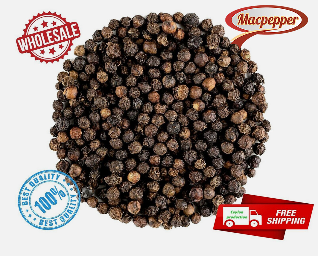 1000g Tiêu Đen Nguyên Hạt Macpepper - Vị Cay Thơm Nồng, Nguyên Chất, Chọn lọc, Làm sạch bằng máy (500g/1000g)