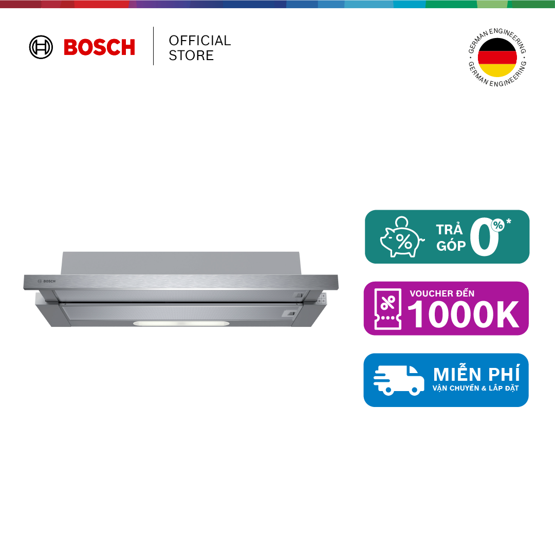 Máy hút mùi âm tủ bosch dhi923gsg - series 4 - hàng chính hãng