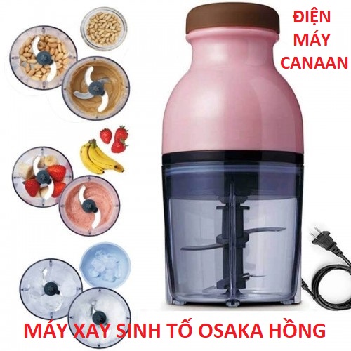 HỖ TRỢ GIAO HÀNG FREE SHIP - Máy xay mini đa năng hàng xuất nhật OSAKA,Máy Xay Sinh Tố, Xay Đá, Xay Thịt Đa Năng Cao Cấp Osaka,Máy xay sinh tốt cầm tay