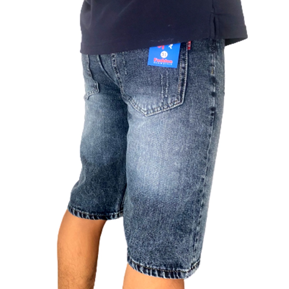 Quần Short Jean Nam Cào Nhẹ Andromeda Màu Xám Đen Phom Đứng Thời Trang Phù Hợp Hơn Với Người Trẻ