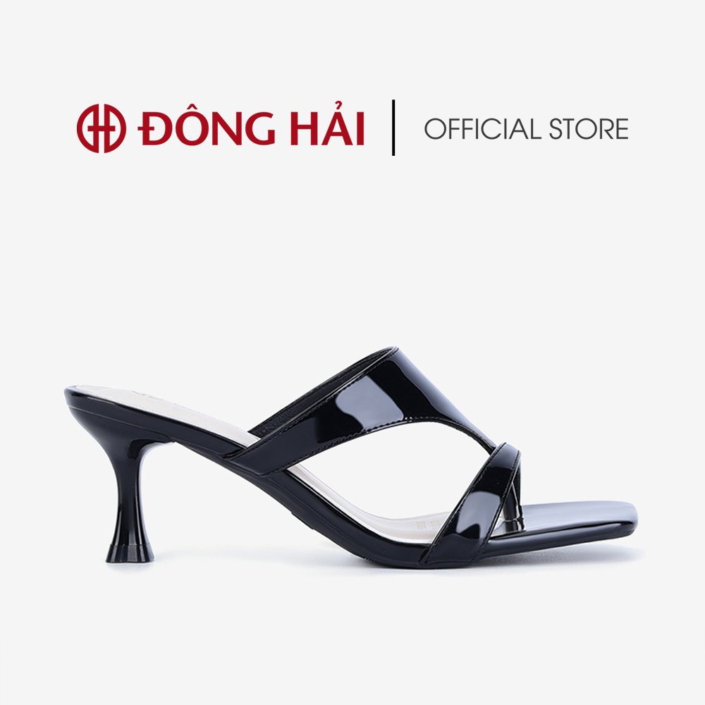 Dép cao gót nữ đông hải quai cut-out hiện đại gót nhọn 7cm - d5820