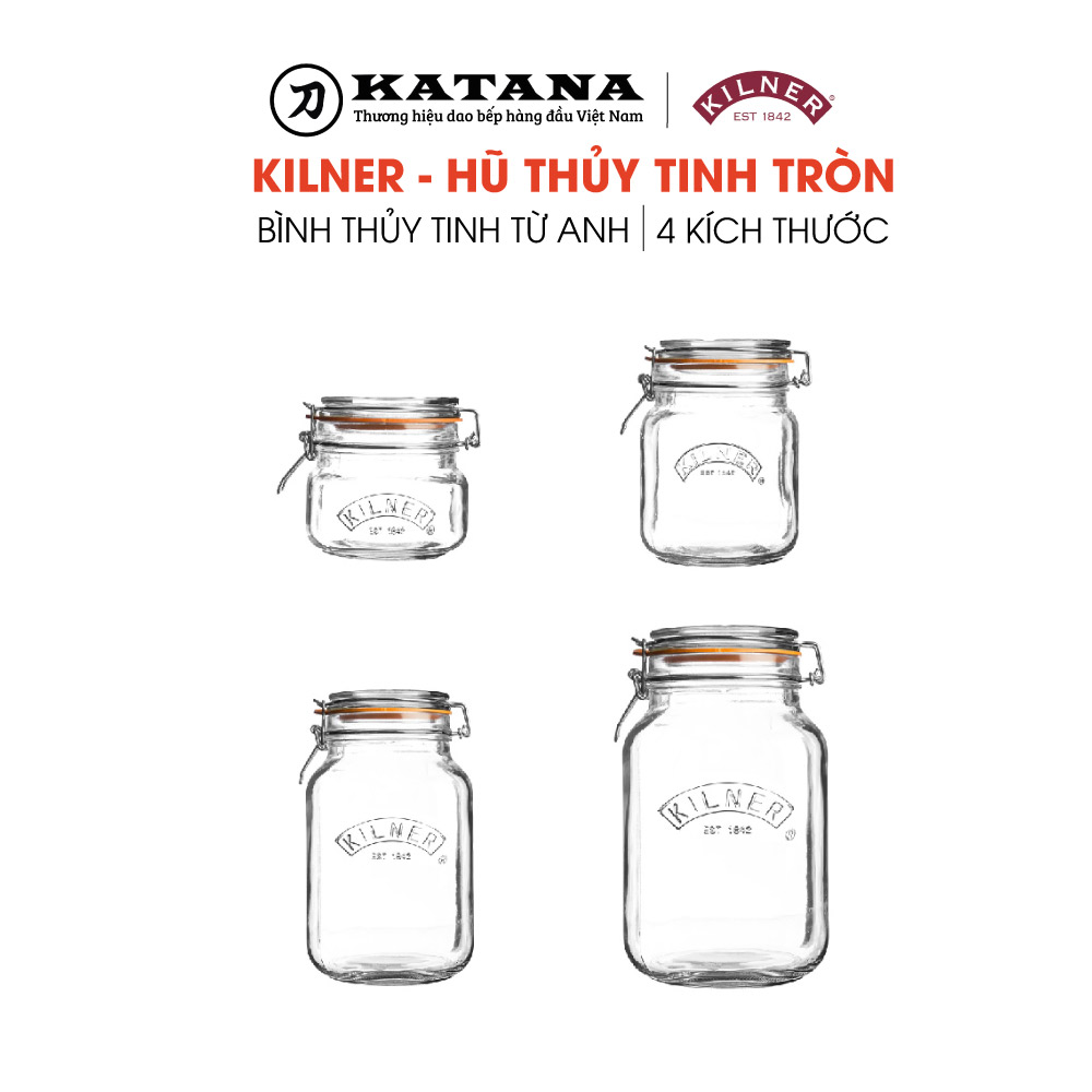 Kilner - hũ thủy tinh tròn - 1.5l