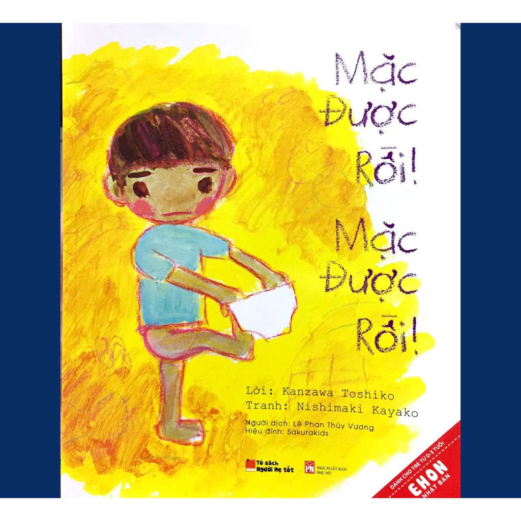 Sách ehon nhật bản - mặc được rồi! mặc được rồi!