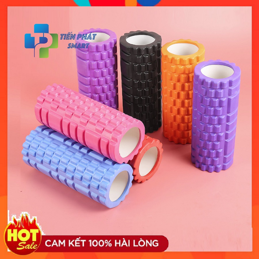 Ống Lăn Massage Thư Giãn Tập Yoga Nhiều Màu Cao Cấp Foam Roller Chính Hãng Tienphatsmart
