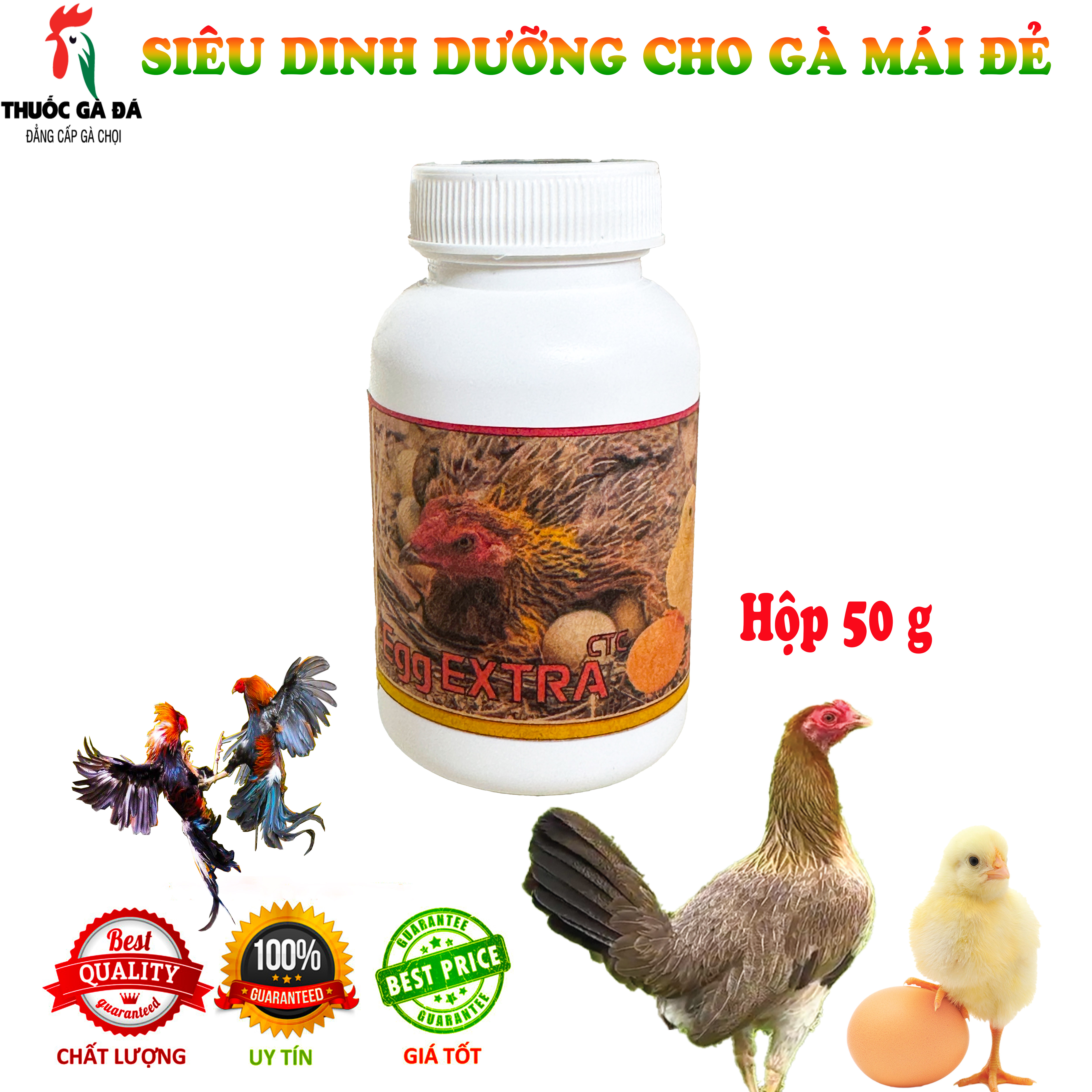 Egg Extra Vitamin - Vitamin cho gà mái đẻ gà nọc hủ 50g