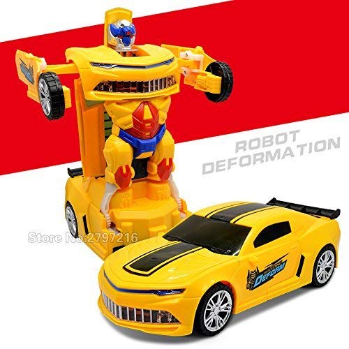 [HCM]Đồ chơi Robot biến hình  tự động thành xe hơi Sports car Transforming  có nhạc đèn âm thanh vui nhộn cho bé Kidstoys tv