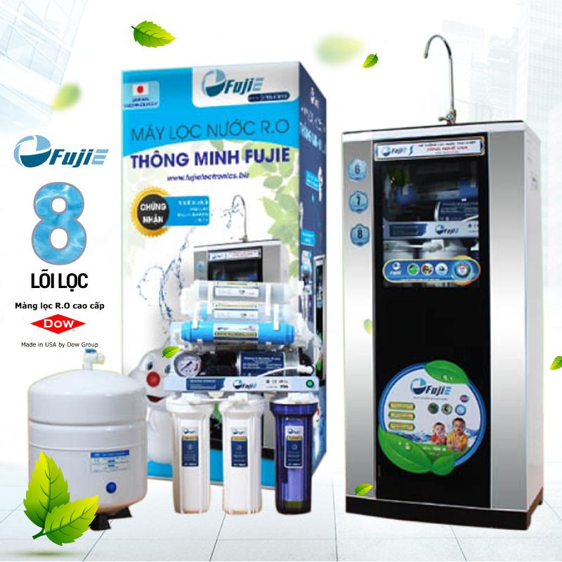 Máy lọc nước ro fujie ro-08 cab - 8 cấp lọc, bao gồm tủ cường lực