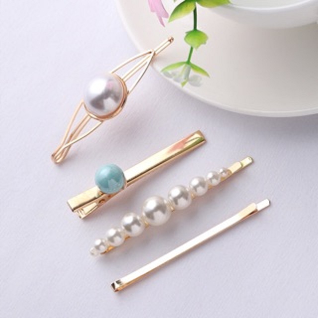 Set 4 cặp tóc mái trendy 2020m kẹp tóc hàn quốc siêu xinh