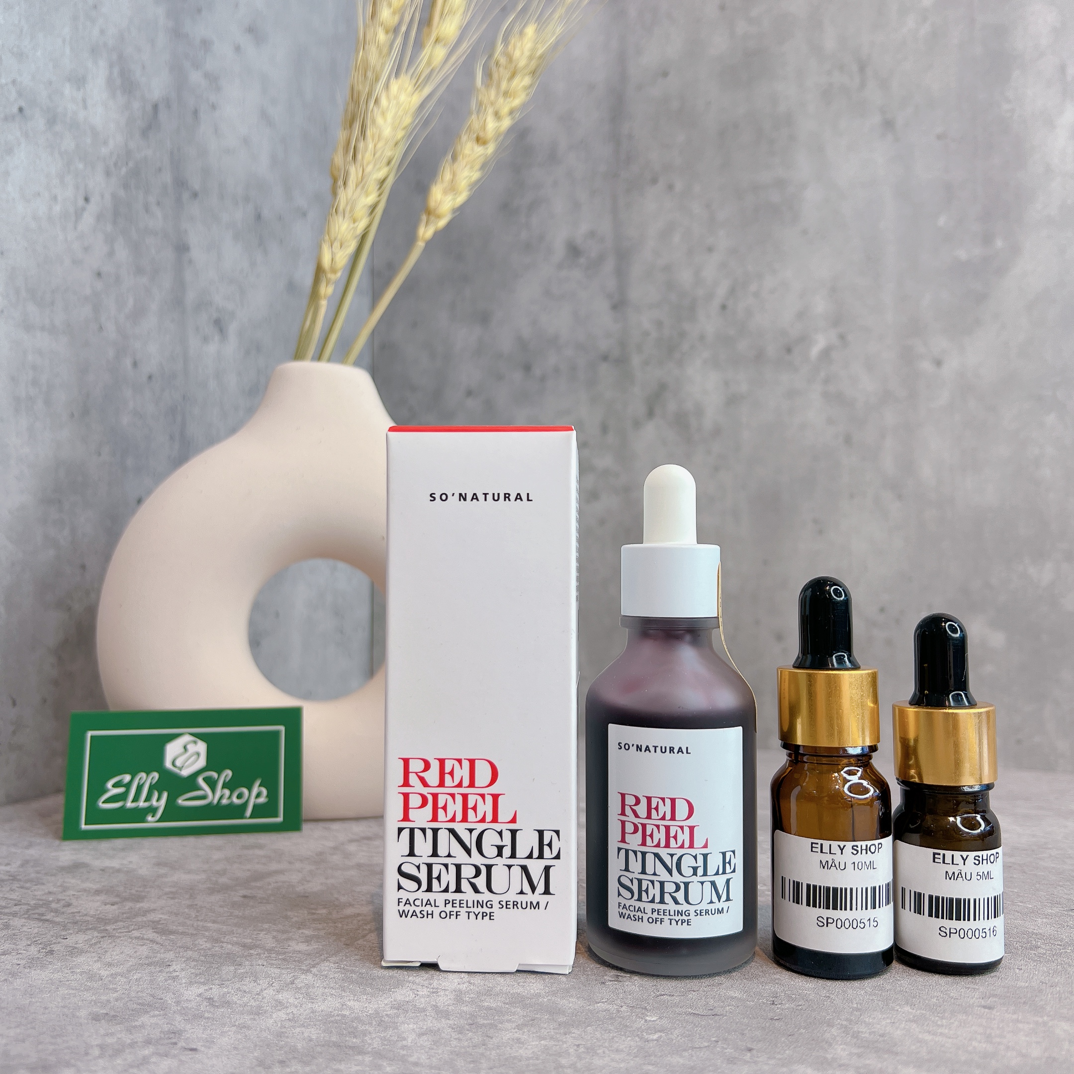 Tinh chất tái tạo da so'natural red peel tingle serum - 35ml