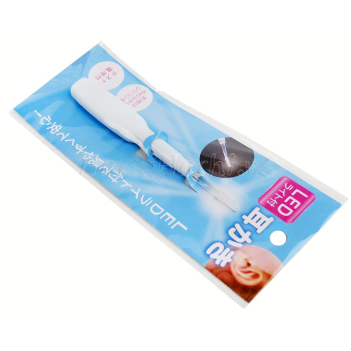 Dụng cụ ngoáy tai cho bé có đèn Led hàng nhập từ Nhật Bản, nhựa cao cấp an toàn cho sức khỏe
