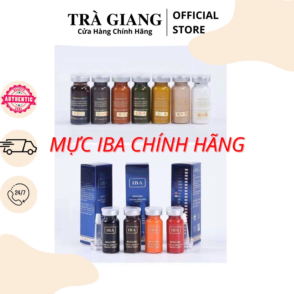 Mực phun xăm iba 10ml - mực xăm cao cấp