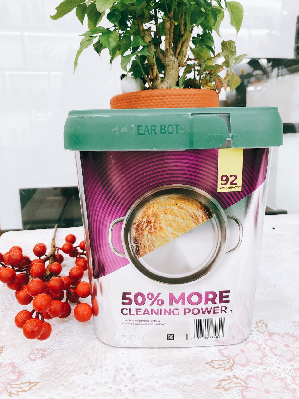 Viên rửa chén dành cho máy cascade platinum 92 viên bình 1.45kg - mỹ không có đánh giá