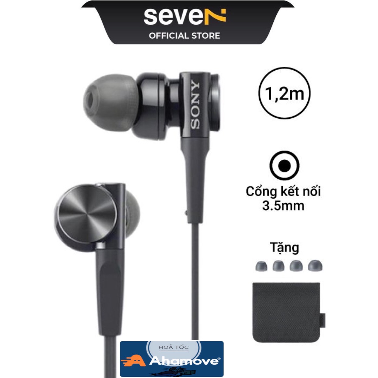 Tai nghe sony extrabass mdr-xb75ap - âm bass siêu chuẩn - chính hãng bh 6 tháng - seve7