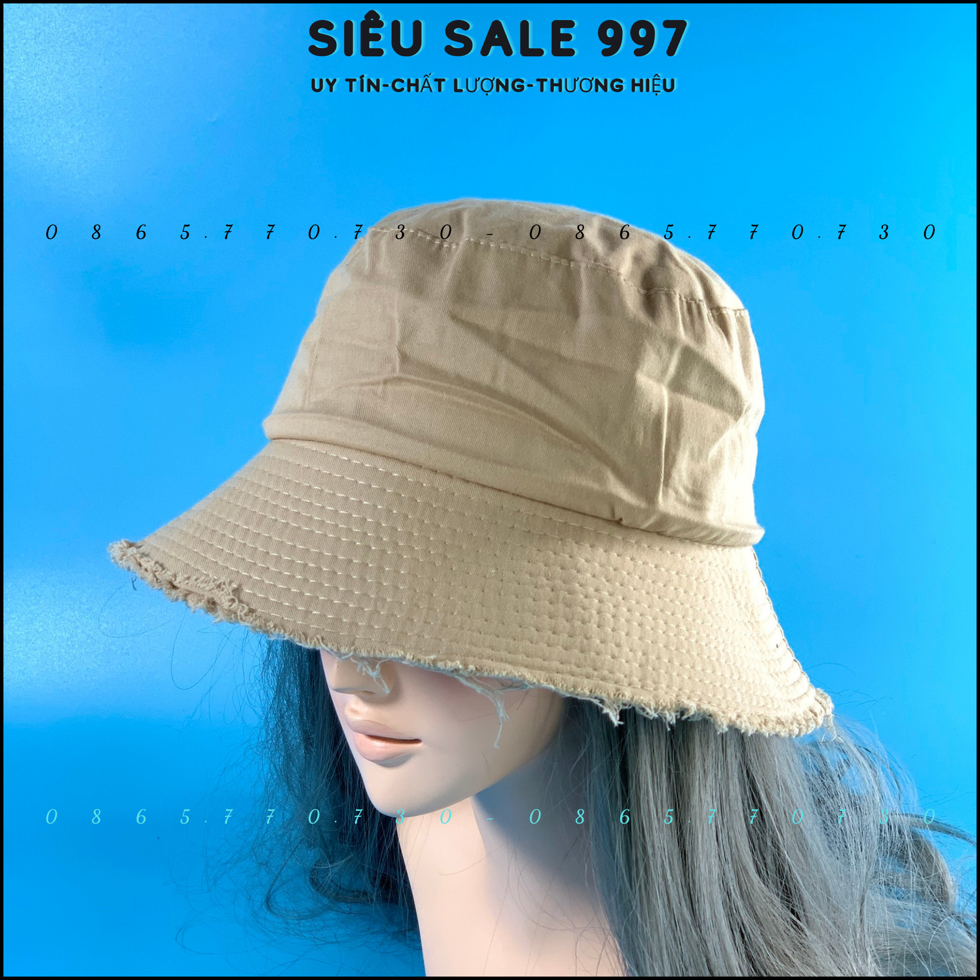 Mũ bucket tua trơn thời trang - mũ tai tèo phong cách tưa viền phong cách