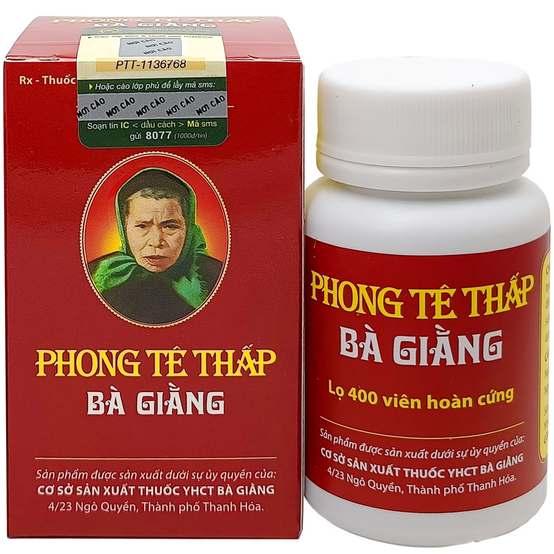 Phong tê thấp bà giằng lọ lớn viên uống bổ trợ xương khớp - arth complex