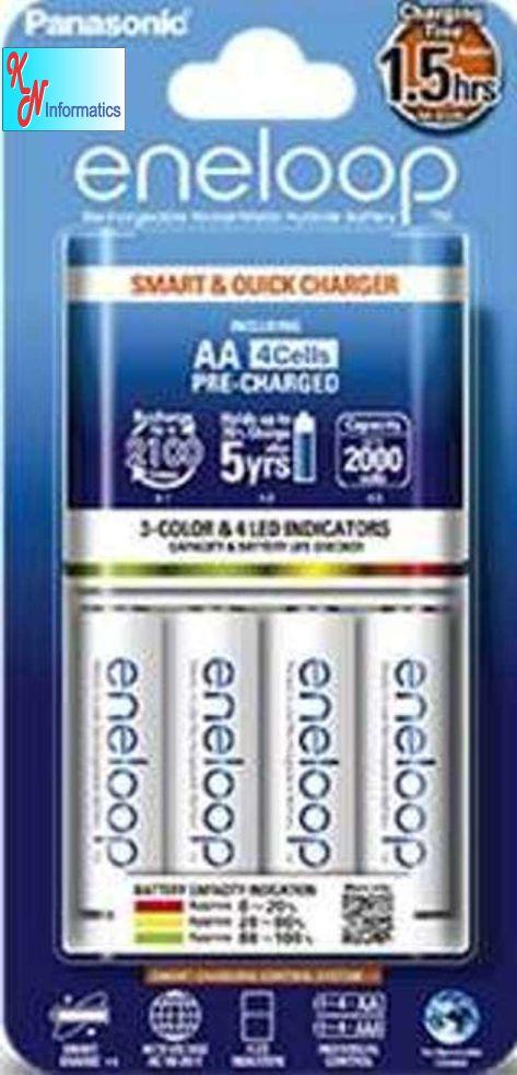 Máy Sạc Tự Ngắt PANASONIC Eneloop kèm 4 Pin AA ENELOOP 2000MAH CHÍNH HÃNG.