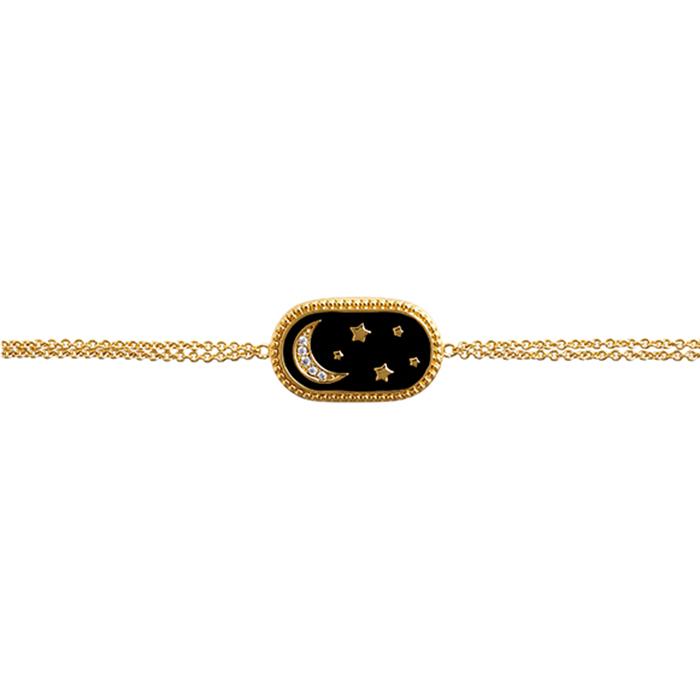 Lắc tay nữ Olivia Burton Celestial OBJCLB32 màu vàng - Hàng chính hãng