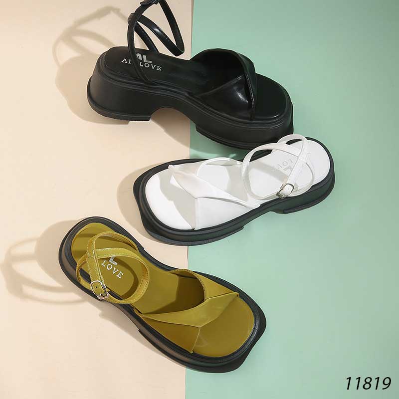 Dép sandal mùa hè đế bằng dạo phố dạo biển nữ 11819