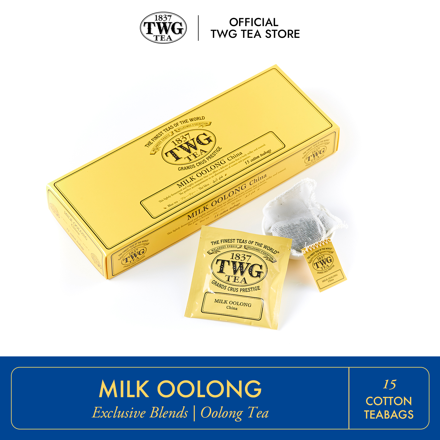Trà TWG Tea - Milk Oolong (2.5g x 15 túi lọc) | Trà Oolong