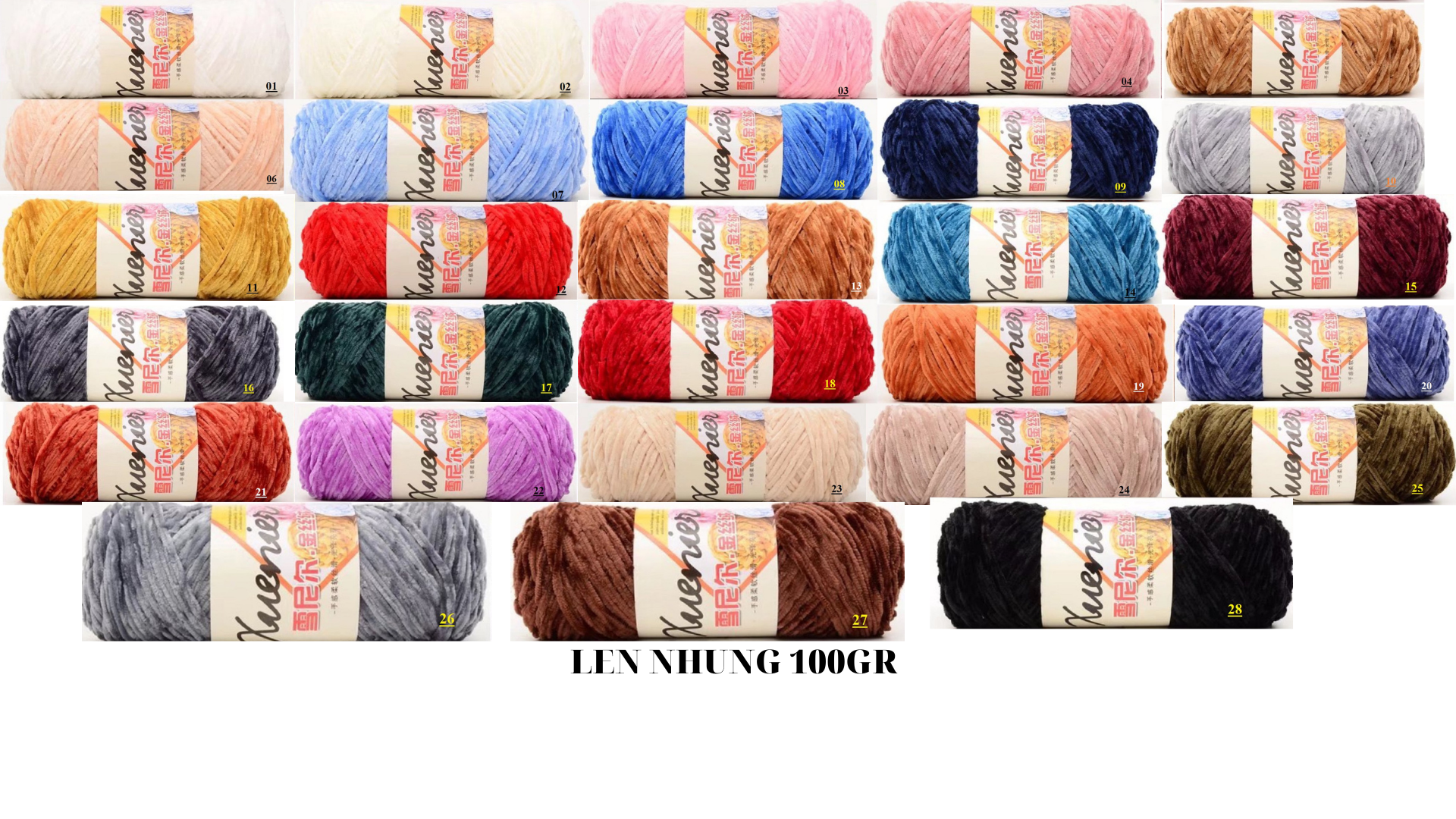 Len nhung 100gr