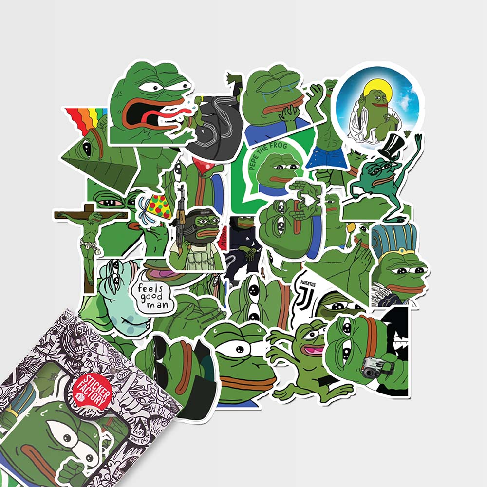 [HCM]Pepe Frog - Set 30 sticker hình dán