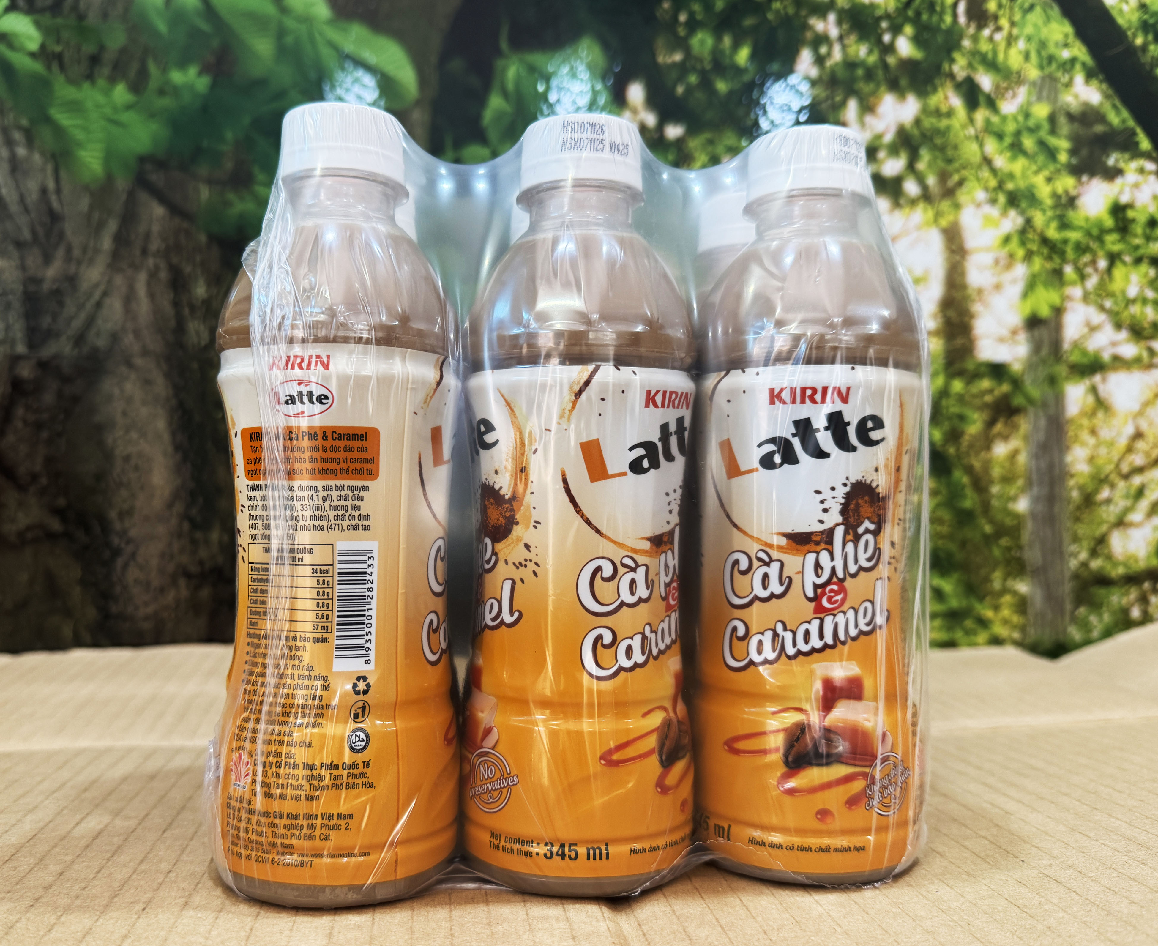 1 Lốc KIRIN Latte Cà phê & Caramel 345ml/ 6 chai