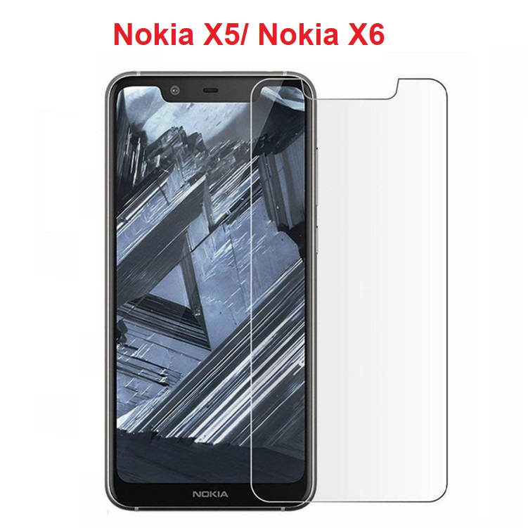 Kính cường lực trong suốt không full màn hình Nokia X5/ 5.1 Plus - Nokia X6/ 6.1 plus