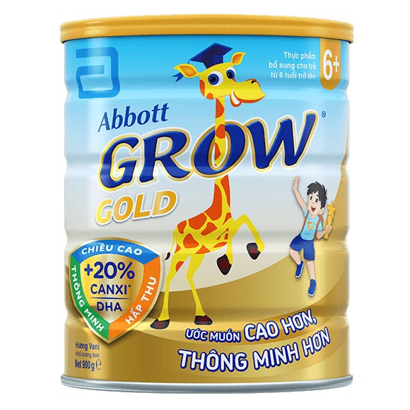Sữa bột Abbott Grow Gold 6+ 900g (từ 6 tuổi trở lên), sản phẩm tốt, chất lượng cao, cam kết như hình, độ bền cao, xin vui lòng inbox shop để được tư vấn thêm về thông tin