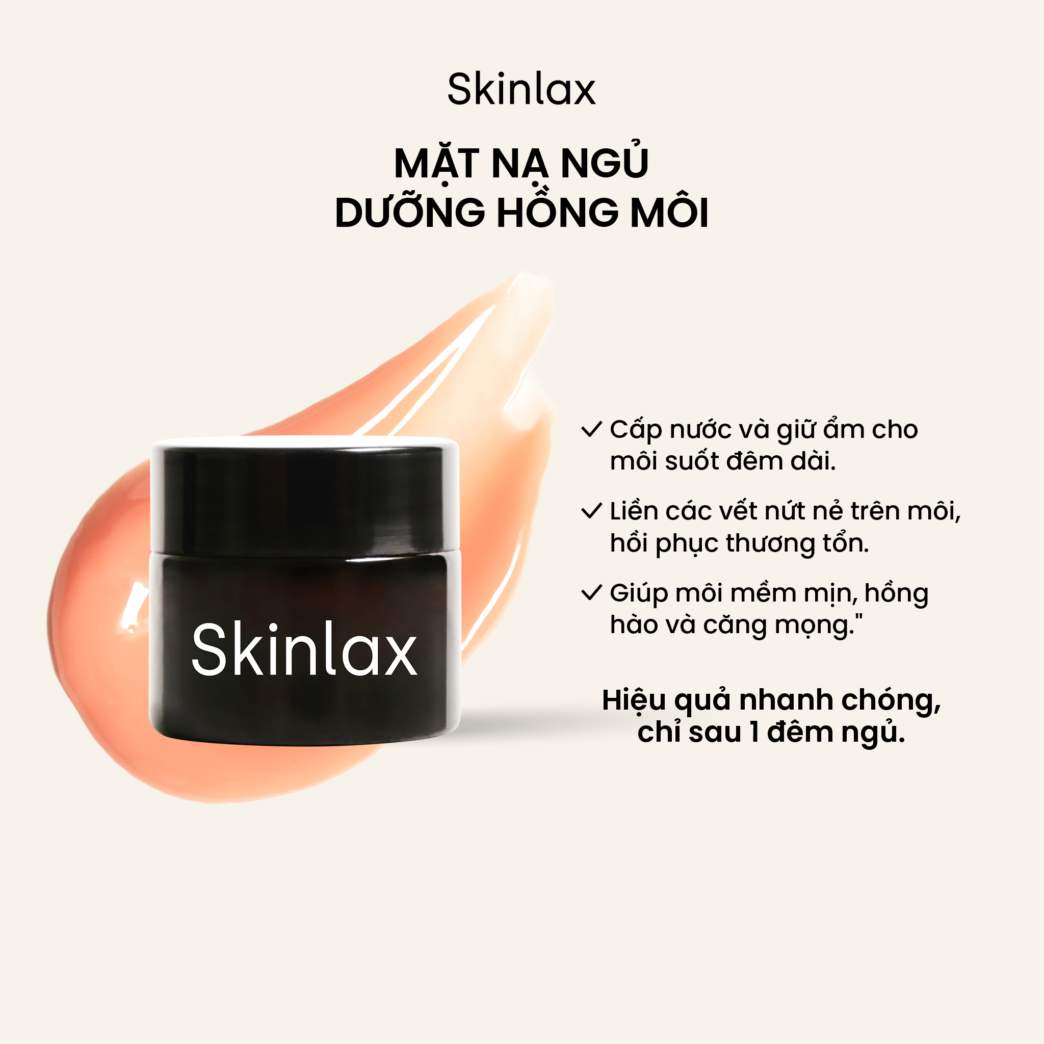 Mặt nạ ngủ dưỡng hồng môi skinlax