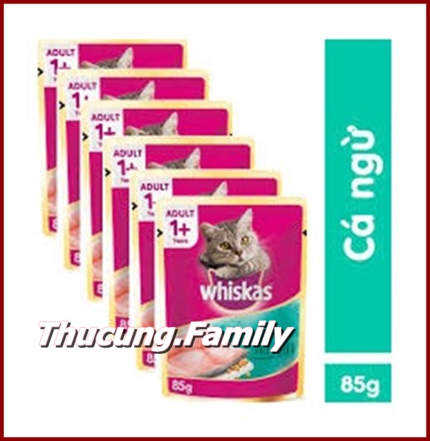 Combo 6 gói Pate Whiskas- Vị Cá ngừ cho Mèo mọi lứa tuổi. 80g/gói