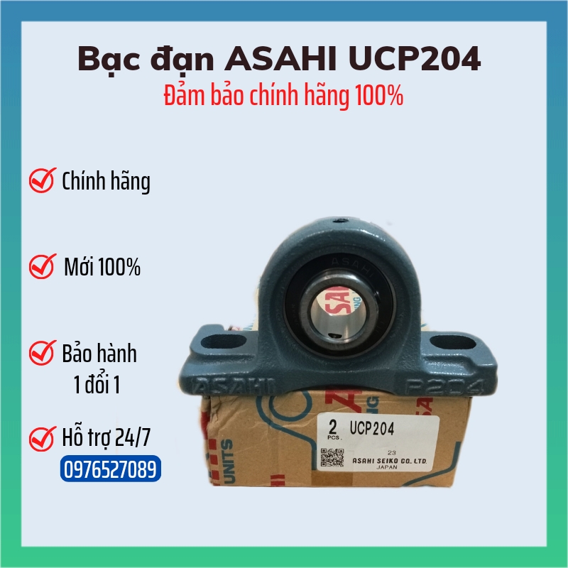 Vòng bi bạc đạn UCP204 ASAHI