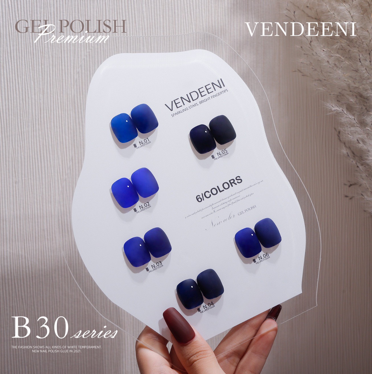 Sơn gel vendeeni chai đỏ 15ml - mã b30