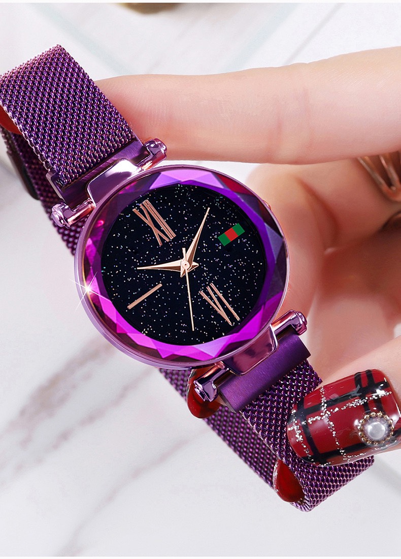 Đồng hồ nữ ulzzang dây thép khóa nam châm thiết kế sang trọng