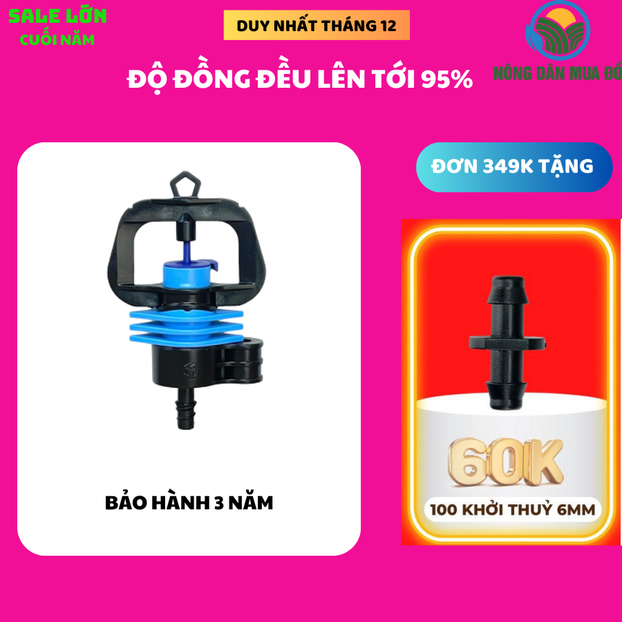 10 Béc phun mưa T800, tưới cây điều chỉnh được bán kính tưới