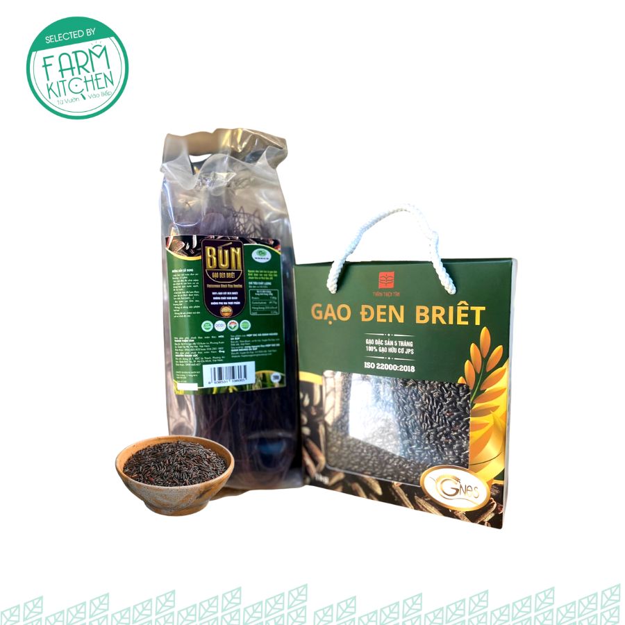 Bún gạo đen Briet 500g chất lượng, giảm cân, ăn kiêng hiệu quả
