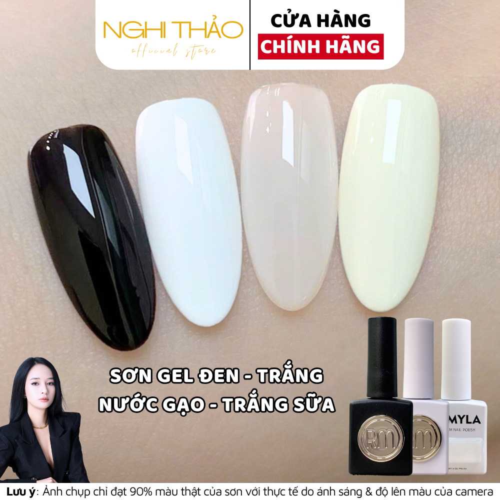 Sơn gel đen trắng nước gạo RAMYLA Nghi Thảo