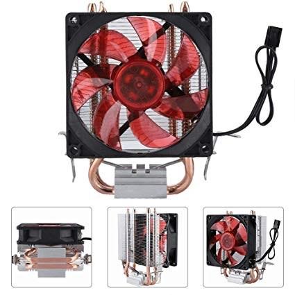 [HCM]Tản nhiệt CPU Quạt Làm Mát máy tính Tản nhiệt CPU CT-2U (LED MÀU ĐỎ ) 2 ống đồng