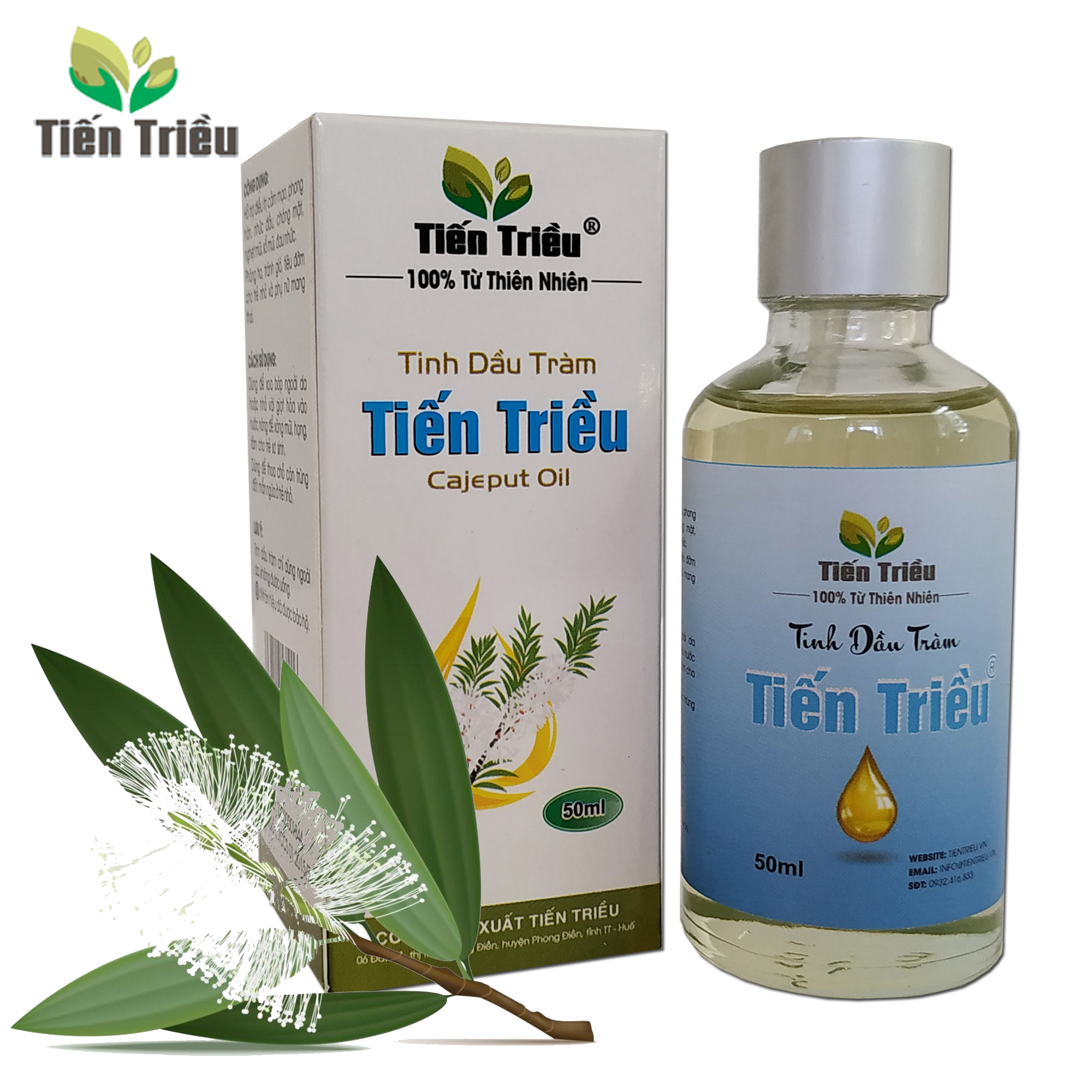 Tinh dầu tràm Tiến Triều nguyên chất 50ml