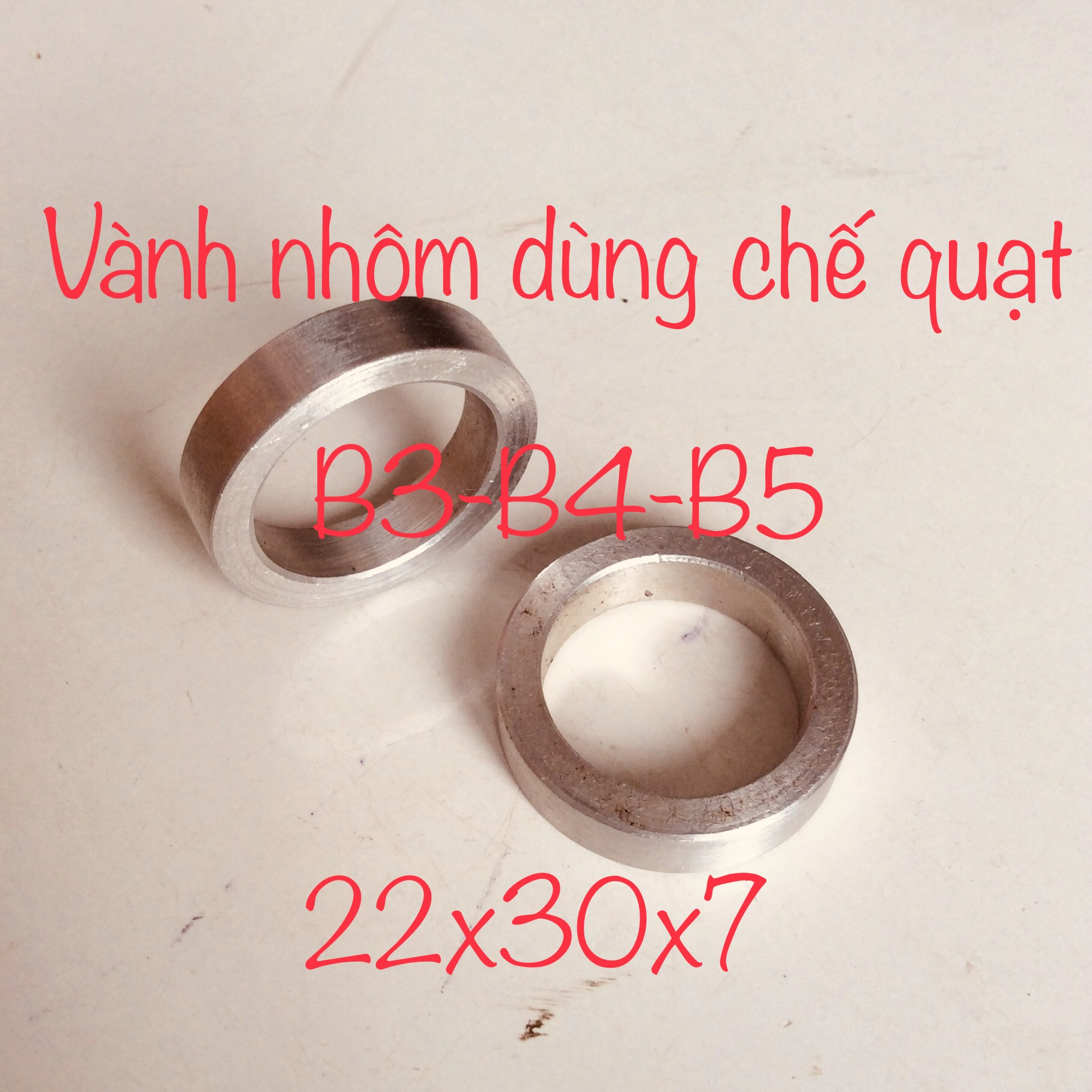 Combo 2 cái sơ mi nhôm dùng để chế quạt từ bạc thau sang bạc đạn