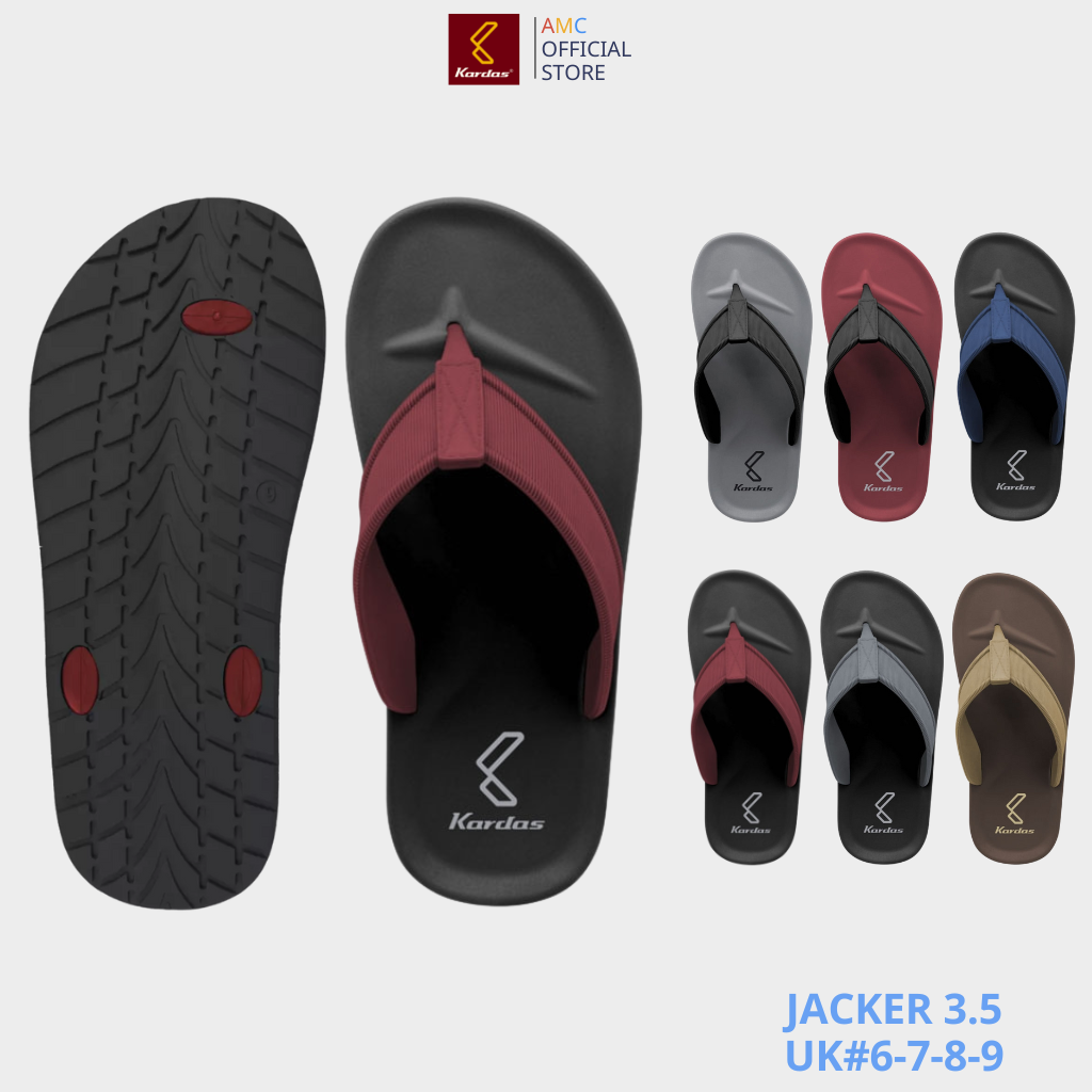 Dép Nam Thái Lan Xỏ Ngón Nhựa Siêu Dẻo Kardas - Jacker 3.5