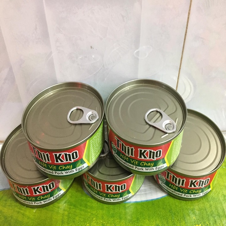 Combo 5 hộp thịt kho hột vịt chay âu lạc - 5 hộp x 150g