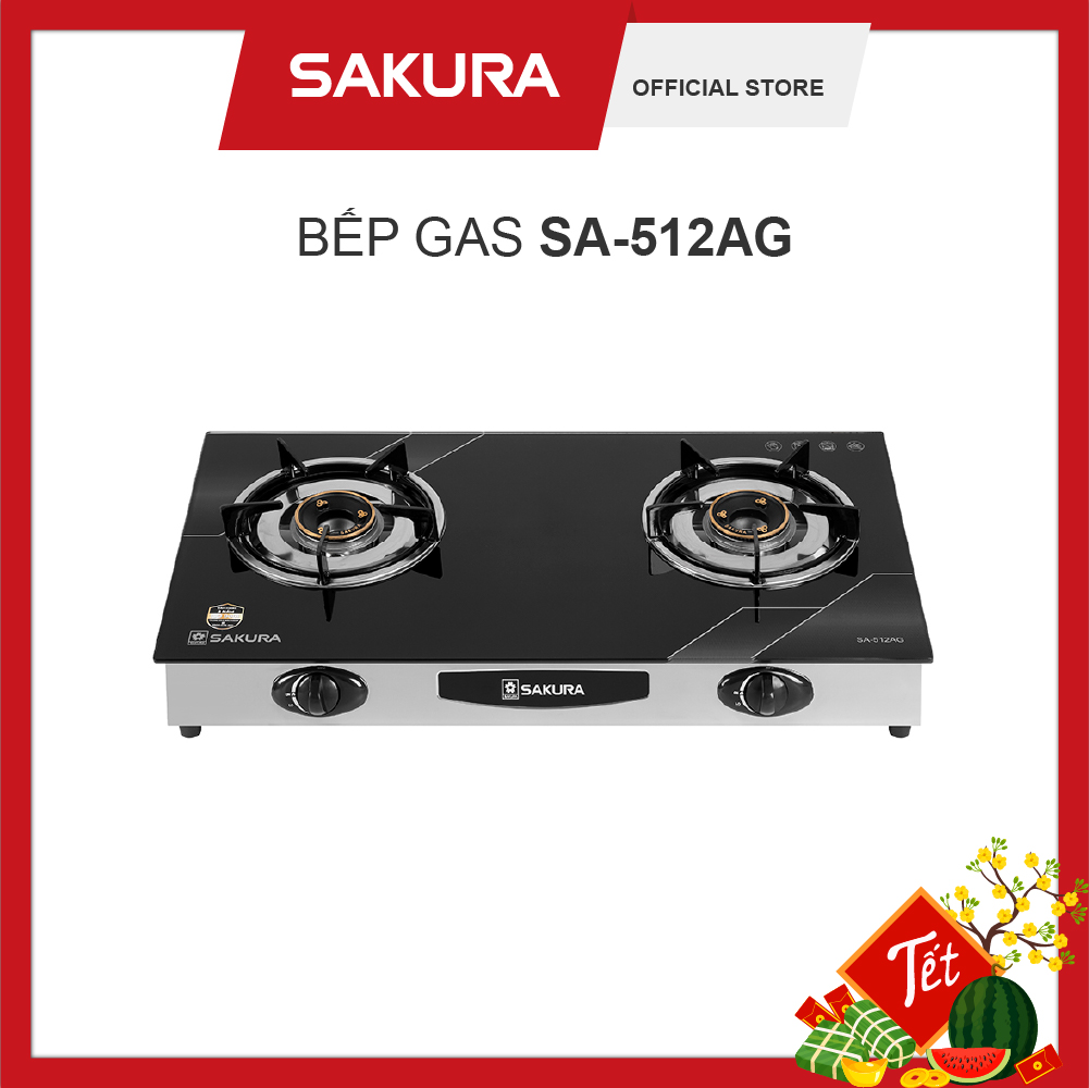Bếp Gas Dương SAKURA SA-512AG Bảo Hành Chính Hãng 24 Tháng