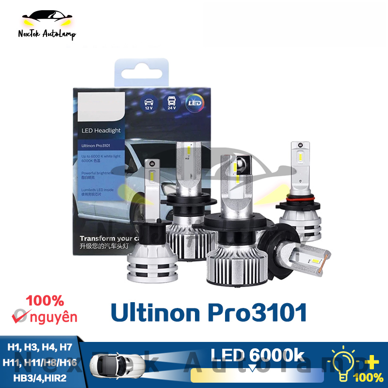 For philips ultinon pro3101 h1 h4 h7 h11 hb3 hb4 hir2 led 6000k đèn pha xe sáng trắng đèn gốc