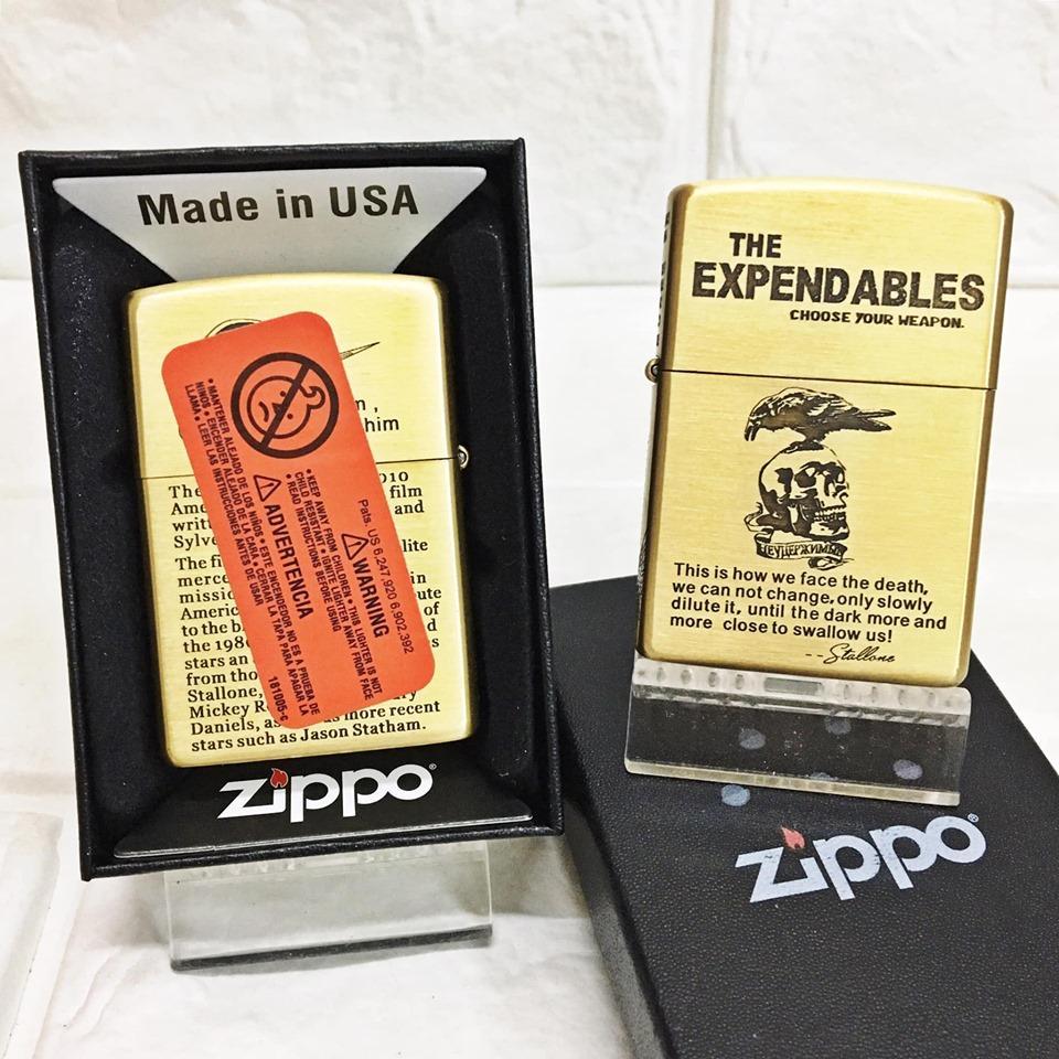 Hột quẹt zippo mỹ USA tem đỏ