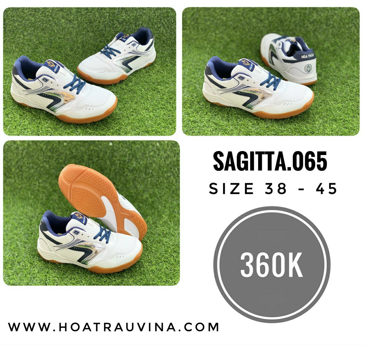 Giầy bóng bàn Hỏa Trâu cao cấp Sagita 065 giảm giá 450k còn 359k