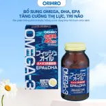Hỗ Trợ Bổ Sung DHA, EPA Viên Uống Dầu Cá Omega 3 Orihiro 180 Viên - ORIHIRO NHẬT BẢN CHÍNH HÃNG
