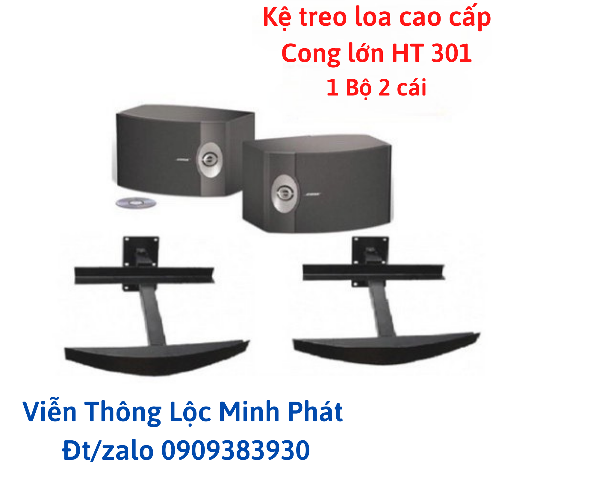 Kệ treo loa cao cấp cong lớn ht 301