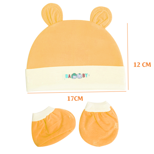 Bộ nón vớ sơ sinh cho bé từ 0 - 3 tháng