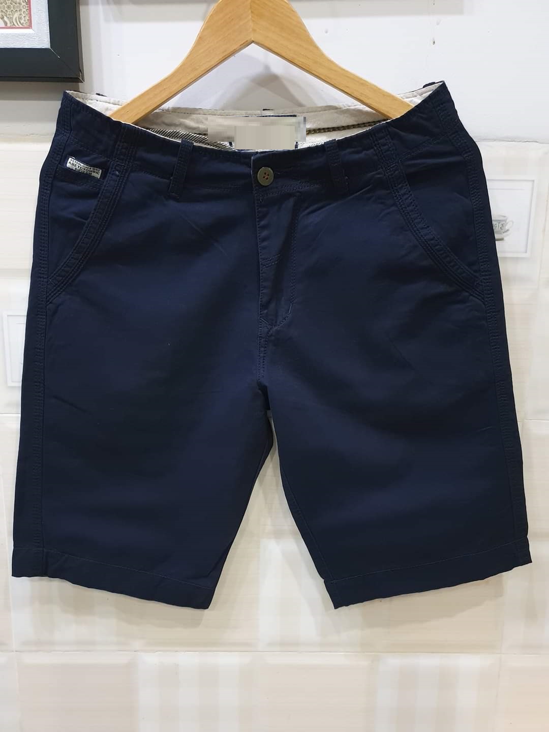 Quần short kaki có khóa kéo